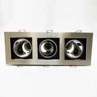 [Warehouse Clearance] 2311/3H 6" E27 Recessed Downlight 3Head 3*E27