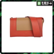 Celine Frame Medium Crossbody Bag for Women in Red/Tan