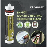 X'TRASEAL SN-501 100% RTV Neutral Silicone Sealant Clear White  Glass & Metal Silicon Gam Silikon Be