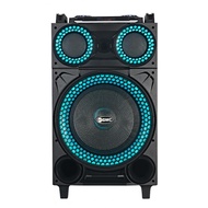 GMC 899R Portable Bluetooth Speaker 12 Inch 250W Super Bass Karaoke 2 Wireless Mic Official Warranty
