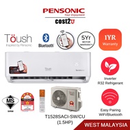 Pensonic Toush Z Smart INVERTER Air Conditioner (WiFi) 1.0HP/1.5HP | T1028SACI-SW/CU (Air Cond Murah