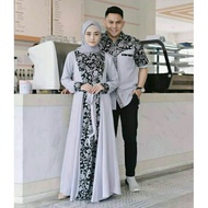 Baju Coupel Batik Couple Pasangan Batik Gamis Kombinasi Batik