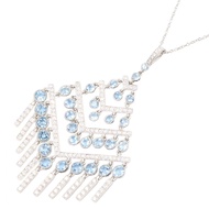【二手】蒂芙尼 (Tiffany & Co.)Aquamarine吊燈項鍊，頸圍 41 厘米，Pt950 鉑金，鑽石Aquamarine吊燈項鍊