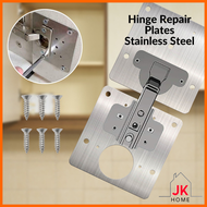 JK Hinge Repair Plates Stainless Steel Cabinet Door Hinges Plate with Screws Pembaiki Kabinet Engsel Pemasangan Plat