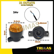 TRIMAS 24V LED Mini Beacon Light Warning Light Emergency Rotate Flash Lampu Beacon