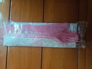 全新現貨長榮航空 Hello Kitty 粉紅色餐具（未拆封/湯匙/刀/叉） （忠孝復興/新生可面交）