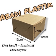 Ktg Cake Box/SNACK Box/Chocolate Box/KRAFT Box UKR 12x12 Contents 100PCS