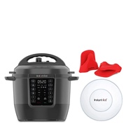 Instant Pot Rio 7 in 1 Multi-functional Smart Cooker 6QT/5.7l RIO60BK - Black (Free Plastic Lid & Mi