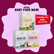 🔥READY STOCK JB🔥 PROXIMA 4 Ply 3D Baby Mask Suitable for Baby 3m to 3y