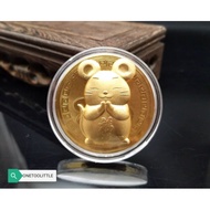 Au999 Gold foil 2020 Rat coin
