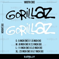GORILLAZ LOGO custom vinyl cutting sticker