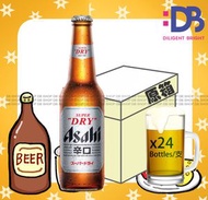 朝日 Asahi - [原箱] ASAHI 樽裝 啤酒 (330毫升X 24) (香港行貨)