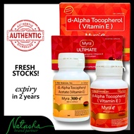 Myra E Ultimate 400-E 300-E Vitamin E Astaxanthin Lycopene D-Alpha Tocopherol by Natasha co-brands