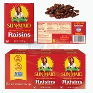 [Lot of 6 boxes] Sun-Maid Raisins pure Raisins 170g Natural grapes, No added sugar, Date: September 