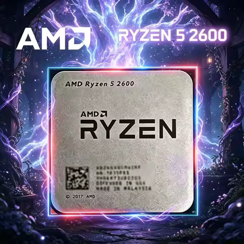 AMD Ryzen 5 2600 R5 2600 Gaming CPU Processor 3.4GHz Socket AM4 6-Core 12-Thread 100% Brand New and