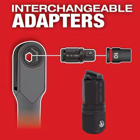 Locking Function Ratchet Anvil Adapter Replacement for Milwaukee M12 FUEL INSIDER Box Ratchet Carbon