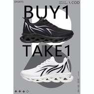 buy 1 take 1 safety rubber shoes for men sale now 2022 non-slip wear-resistant professional game basketball shoes with spike fashion stitching rebook running shoes for men jogging original black couple models columbia ukay ukay shoes