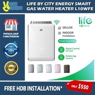 [Free Installation] City Energy Life Smart Gas Water Heater L10WFE Indoor HDB Model Wifi Function