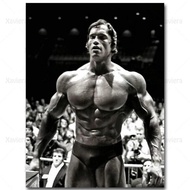 Modern Muscle Bodybuilding Canvas Painting Arnold Schwarzenegger Body Fitness Poster Inspirational Q