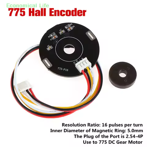 775-P16 Double Hall Magnet Encoder Code Plate Magnetic Induction Rotation Speed Direction Sensor Use