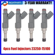 4PCS 23250-75100 23209-79155 Fuel Injectors For Toyota Tacoma 2.7L 4Runner 05-14 23250-79155 2325075