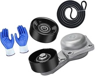 S SONLEE 90K-38274E Serpentine Drive Belt Component Kit w/Tensioner & Idler Fit for Ford F-150, F-25