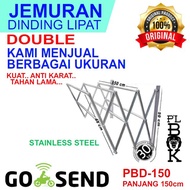 Plbok GALANG Folding Wall Clothesline 5 GALANG 7 STAINLESS 100, 120, 150 CM