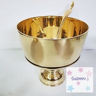 Sale ขันพาน 8 นิ้ว ทองเหลืองหล่อหนา ทัพพี S.Happy