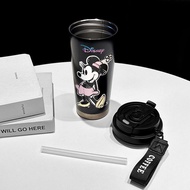 Mickey Mouse Tumbler Aesthetic Drink Bottle Stainless Steel Tumblr CUP Case 500 ML Thermos Coffee Co