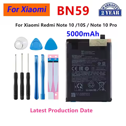 Brand New BN59 5000mAh Battery For Xiaomi Redmi Note 10 / 10S / Note 10 Pro 10pro Phone Replacement 