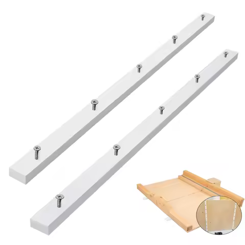 2Pcs Crosscut Sled For Table Saw Sled Miter Bars with Predrilled Screws Holes, 3/4" x 3/8" x 17" Mit