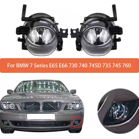 For BMW 7 Series E65 E66 730 740 745D 735 745 760 2005 2006-2008 Fog Lamp Assembly With Bulb Front B
