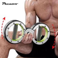 [Phenovo] Rotatable Arm Exerciser Chest Resistance Bar Fitness Bars Home Gym Hand and Forearm Traine