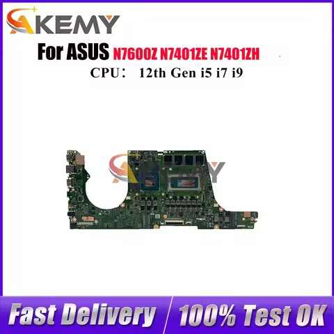 N7401ZC Laptop Motherboard For ASUS Vivobook N7600Z K6500Z N7401ZH N7401ZE K6400Z N7401Z Mainboard W