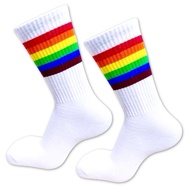 Patterned socks rainbow OldschoolSkate patterned socks (P23) pradiptasock21/