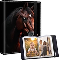 ACWDMKH Small Photo Album 5x7,120 Photos Small Cute Capacity Leather Cover Photo Book,Picture Albums