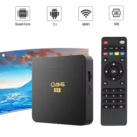TV Box Q96 X1 Android 7.1 Allwinner H3 Quad Core 2.4G WIFI 4K Set Top Box 16GB/256GB Media Player H.