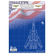√ Yingli Galaxy Model 1/48 F-14D Tomcat Type Fighter Spray Cover Sticker D48016