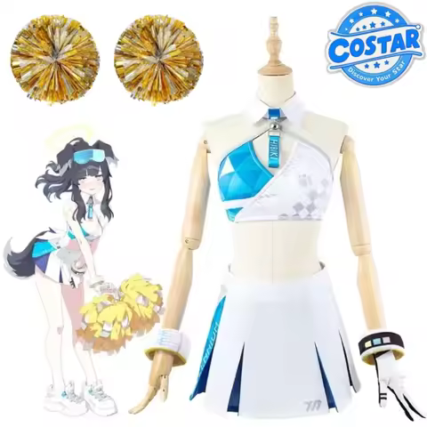 Cheerleading Suits Skirt Bracelets Outfits Costumes Accessories Anime Blue Archive Snekozuka Hibiki 