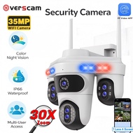 7 Lens 35MP 18K 4 Screen Display 30X Zoom WiFi IP Camera Outdoor PTZ Auto Tracking Security CCTV Sur