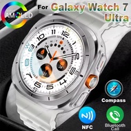 For Galaxy Watch 7 Ultra Smart Watch Men GPS Track Smart Watch Amoled Always Display Body Temperatur