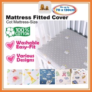M&B 100% cotton Baby Mattress Cover / Baby Bedsheet (fit up to 70 x 130cm), Cadar Baby Cot / Cadar T