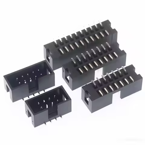 10PCS DC3 2.54mm Pitch SMT SMD Horn Connector 6P 8P 10P 12P 14P 16P 20P 30P 40P PCB Mount IDC Box Ma