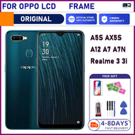 Original For OPPO A5s A7 A11K A12 AX5S REALME 3 3i LCD With frame， Digital Touch Screen Display Frame Assembly for Replacement