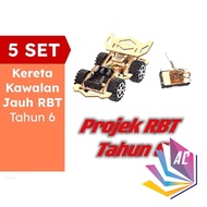 5 Set Kit Projek RBT Tahun 6 Kereta Kawalan Jauh  Unit 1 Model Elektromekanikal Mudah Pasang READY S
