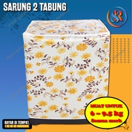 Sarung Mesin Cuci 2 Tabung Bukaan Atas / Tutup Mesin Cuci 2 Tabung Cover Mesin Cuci 2 Tabung Bukaan