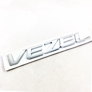 1 X ABS Chrome VEZEL Letter Auto Car Emblem Badge Sticker Decal Replacement For Honda VEZEL
