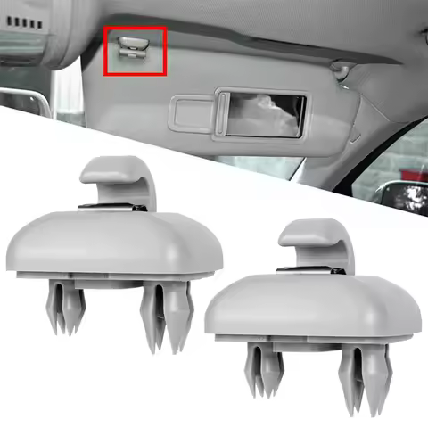 2PCS Sun Visor Clips,Grey Car Interior Sunscreen Holder Hook Compatible for Audi A1 A3 A4 A5 Q3 Q5,O