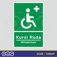 726 - Wheelchair Sticker - 20x30 CM - VINYL - Best