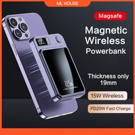 Powerbank Wireless 10000mAh Magnetic Powerbank Mini Portable Charger Power bank15W Wireless Metal Po